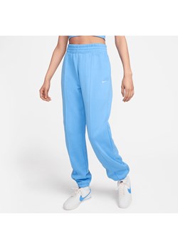 Damskie luźne spodnie z dzianiny Nike Sportswear - Niebieski ze sklepu Nike poland w kategorii Spodnie damskie - zdjęcie 170914347