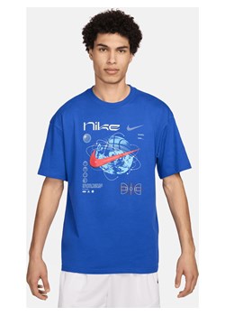 Męski T-shirt do koszykówki Max90 Nike - Niebieski ze sklepu Nike poland w kategorii T-shirty męskie - zdjęcie 170914356
