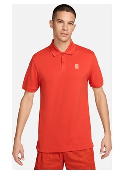 Męska dopasowana koszulka polo The Nike Polo - Pomarańczowy ze sklepu Nike poland w kategorii T-shirty męskie - zdjęcie 170914426