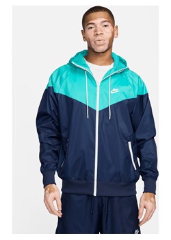 Męska kurtka z kapturem Nike Sportswear Windrunner - Niebieski ze sklepu Nike poland w kategorii Kurtki męskie - zdjęcie 170914509
