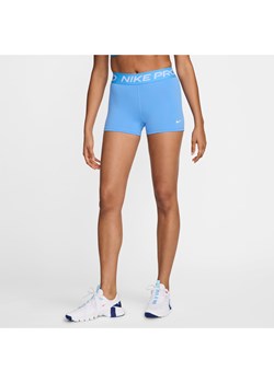 Spodenki damskie Nike Pro 8 cm - Niebieski ze sklepu Nike poland w kategorii Szorty - zdjęcie 170914517