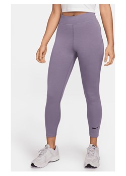Damskie legginsy 7/8 z wysokim stanem Nike Sportswear Classic - Fiolet ze sklepu Nike poland w kategorii Spodnie damskie - zdjęcie 170914635