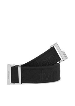 Calvin Klein Pasek Damski Gracie Logo Jacquard Belt 3.0 K60K611922 Czarny ze sklepu MODIVO w kategorii Paski damskie - zdjęcie 170918235