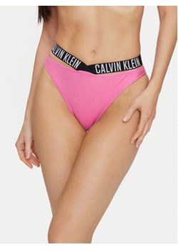 Calvin Klein Swimwear Dół od bikini KW0KW02391 Różowy ze sklepu MODIVO w kategorii Stroje kąpielowe - zdjęcie 170918487
