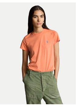 Polo Ralph Lauren T-Shirt 211898698024 Pomarańczowy Regular Fit ze sklepu MODIVO w kategorii Bluzki damskie - zdjęcie 170918488