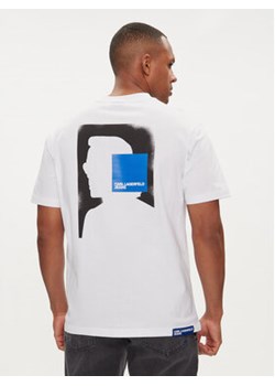 Karl Lagerfeld Jeans T-Shirt 241D1702 Biały Regular Fit ze sklepu MODIVO w kategorii T-shirty męskie - zdjęcie 170918698