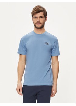 The North Face T-Shirt Simple Dome NF0A87NG Niebieski Regular Fit ze sklepu MODIVO w kategorii T-shirty męskie - zdjęcie 170919106