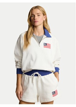 Polo Ralph Lauren Bluza 211935601001 Biały Regular Fit ze sklepu MODIVO w kategorii Bluzy damskie - zdjęcie 170919175