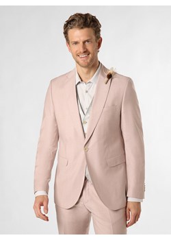 CG - CLUB of GENTS Męska kurtka modułowa - Parker Mężczyźni Slim Fit wełna ze strzyży różowy jednolity ze sklepu vangraaf w kategorii Marynarki męskie - zdjęcie 170921078