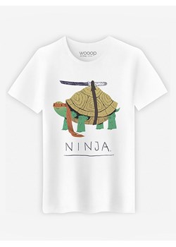 WOOOP Koszulka &quot;Ninja Turtle&quot; w kolorze białym ze sklepu Limango Polska w kategorii T-shirty męskie - zdjęcie 170921136