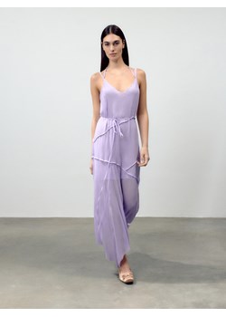 Reserved - Sukienka z asymetrycznymi przeszyciami - lawendowy ze sklepu Reserved w kategorii Sukienki - zdjęcie 170922236
