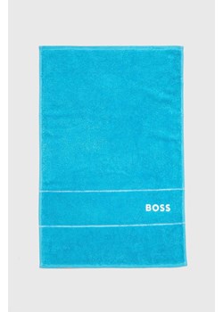 BOSS ręcznik bawełniany Plain River Blue 40 x 60 cm ze sklepu ANSWEAR.com w kategorii Ręczniki - zdjęcie 170923847