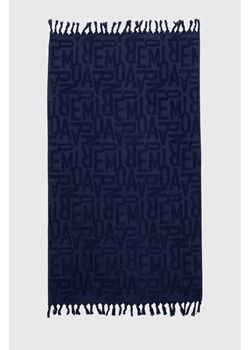 Emporio Armani Underwear ręcznik plażowy kolor granatowy 231762 4R452 ze sklepu ANSWEAR.com w kategorii Ręczniki - zdjęcie 170923888