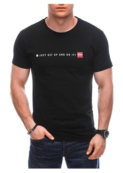 T-shirt męski z nadrukiem 1920S - czarny ze sklepu Edoti w kategorii T-shirty męskie - zdjęcie 170924939