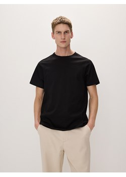 Reserved - Bawełniany t-shirt regular - czarny ze sklepu Reserved w kategorii T-shirty męskie - zdjęcie 170925358
