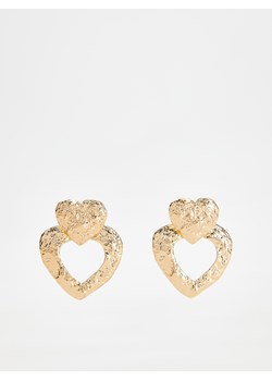 Reserved - Kolczyki w kształcie serca - złoty ze sklepu Reserved w kategorii Kolczyki - zdjęcie 170925486