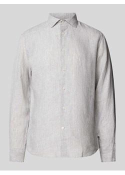 Koszula casualowa o kroju regular fit z lnu model ‘Amarc’ ze sklepu Peek&Cloppenburg  w kategorii Koszule męskie - zdjęcie 170927096