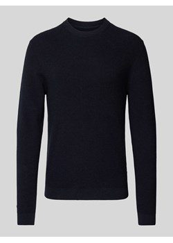 Bluzka z długim rękawem i detalem z logo model ‘Alagoon’ ze sklepu Peek&Cloppenburg  w kategorii Swetry męskie - zdjęcie 170927116