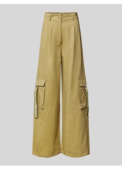 Spodnie cargo w jednolitym kolorze ze sklepu Peek&Cloppenburg  w kategorii Spodnie damskie - zdjęcie 170927509