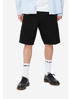 Carhartt WIP szorty bawełniane Single Knee kolor czarny I027942.BLACK-BLACK ze sklepu PRM w kategorii Spodenki męskie - zdjęcie 170927769