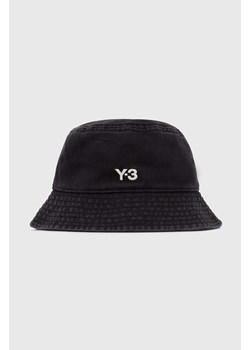 Y-3 kapelusz bawełniany Bucket Hat kolor czarny bawełniany IX7000 ze sklepu PRM w kategorii Kapelusze męskie - zdjęcie 170927865