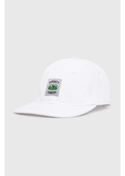 Carhartt WIP czapka z daszkiem bawełniana Field Cap kolor biały z aplikacją I033216.02XX ze sklepu PRM w kategorii Czapki z daszkiem męskie - zdjęcie 170927908