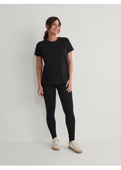 Reserved - Bawełniane legginsy - czarny ze sklepu Reserved w kategorii Spodnie ciążowe - zdjęcie 170928777