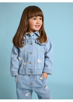 Reserved - Jeansowa katana z aplikacją - niebieski ze sklepu Reserved w kategorii Kurtki dziewczęce - zdjęcie 170928885