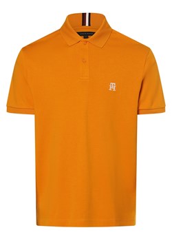 Tommy Hilfiger Męska koszulka polo Mężczyźni Bawełna pomarańczowy jednolity ze sklepu vangraaf w kategorii T-shirty męskie - zdjęcie 170930437