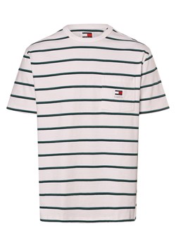 Tommy Jeans Koszulka męska Mężczyźni Bawełna biały w paski ze sklepu vangraaf w kategorii T-shirty męskie - zdjęcie 170930438
