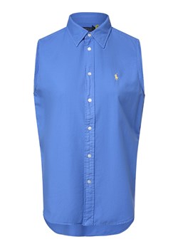 Polo Ralph Lauren Bluzka damska Kobiety Bawełna niebieski jednolity ze sklepu vangraaf w kategorii Koszule damskie - zdjęcie 170930467