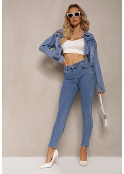 Niebieskie Dopasowane Jeansy z Efektem Push Up Anelupria ze sklepu Renee odzież w kategorii Jeansy damskie - zdjęcie 170931389