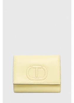 Twinset portfel damski kolor żółty ze sklepu ANSWEAR.com w kategorii Portfele damskie - zdjęcie 170931978