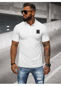 Koszulka męska polo biała OZONEE NB/MT3105 ze sklepu ozonee.pl w kategorii T-shirty męskie - zdjęcie 170932075