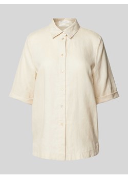 Koszula lniana z wykładanym kołnierzem ze sklepu Peek&Cloppenburg  w kategorii Koszule damskie - zdjęcie 170932245