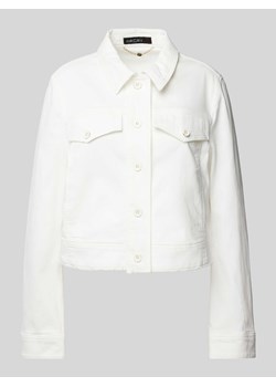 Kurtka jeansowa w jednolitym kolorze ze sklepu Peek&Cloppenburg  w kategorii Kurtki damskie - zdjęcie 170932568