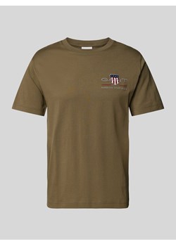 T-shirt z wyhaftowanym logo ze sklepu Peek&Cloppenburg  w kategorii T-shirty męskie - zdjęcie 170932617
