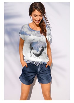 Heine Koszulka w kolorze niebiesko-białym ze sklepu Limango Polska w kategorii Bluzki damskie - zdjęcie 170934407