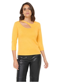 Heine Sweter w kolorze żółtym ze sklepu Limango Polska w kategorii Swetry damskie - zdjęcie 170934447