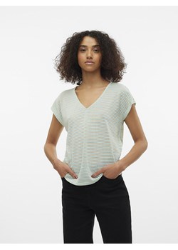 Vero Moda Koszulka w kolorze beżowo-turkusowym ze sklepu Limango Polska w kategorii Bluzki damskie - zdjęcie 170935569