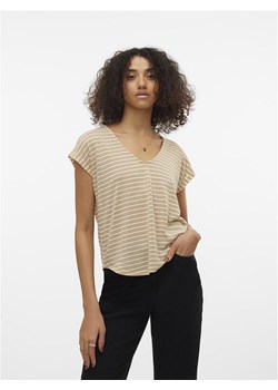 Vero Moda Koszulka w kolorze beżowym ze sklepu Limango Polska w kategorii Bluzki damskie - zdjęcie 170935575