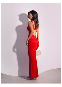 Sukienka maxi z odsłoniętymi plecami ELARA - czerwona ze sklepu magmac.pl w kategorii Sukienki - zdjęcie 170936025