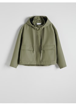 Reserved - Krótka kurtka przeciwdeszczowa - zielony ze sklepu Reserved w kategorii Kurtki damskie - zdjęcie 170937528