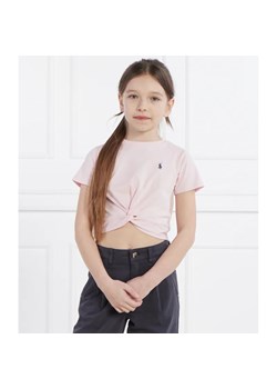 POLO RALPH LAUREN T-shirt TWISTTEE | Cropped Fit ze sklepu Gomez Fashion Store w kategorii Bluzki dziewczęce - zdjęcie 170939016