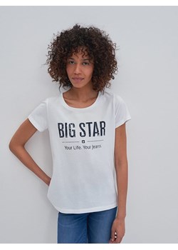 BIG STAR Koszulka w kolorze białym ze sklepu Limango Polska w kategorii Bluzki damskie - zdjęcie 170941728