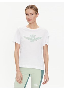 Aeronautica Militare T-Shirt 241TS2223DJ510 Biały Comfort Fit ze sklepu MODIVO w kategorii Bluzki damskie - zdjęcie 170942498