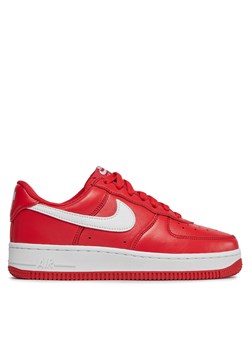 Sneakersy Nike Air Force 1 Low Retro Qs FD7039 600 Czerwony ze sklepu eobuwie.pl w kategorii Buty sportowe damskie - zdjęcie 170943248