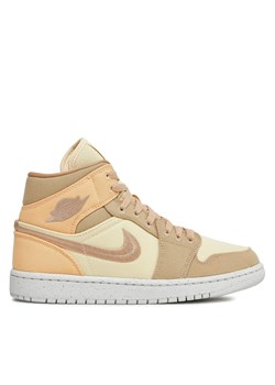 Sneakersy Nike Air Jordan 1 Mid Se DV0427 102 Beżowy ze sklepu eobuwie.pl w kategorii Buty sportowe damskie - zdjęcie 170944035