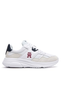 Sneakersy Tommy Hilfiger Modern Runner Mix FM0FM04937 White YBS ze sklepu eobuwie.pl w kategorii Buty sportowe męskie - zdjęcie 170944157