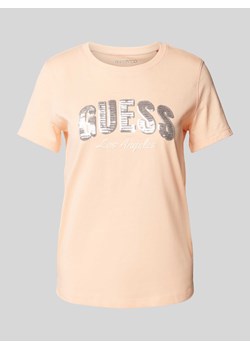 T-shirt z cekinowym obszyciem model ‘SEQUINS’ ze sklepu Peek&Cloppenburg  w kategorii Bluzki damskie - zdjęcie 170946849